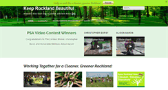 Desktop Screenshot of keeprocklandbeautiful.org